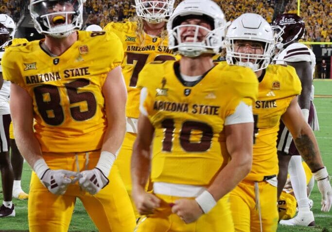 Sam Leavitt touchdown against Mississippi State